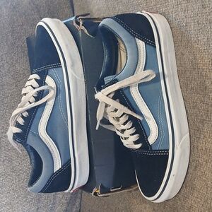 Vans Old Skool Two-Tone Blue and White Sneakers